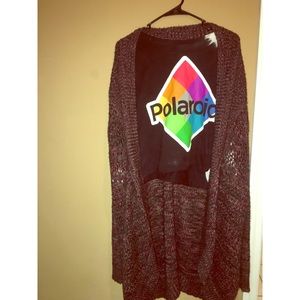 Multicolor knit cardigan